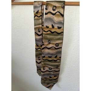 J. Garcia Sunset Collection Thirty-Two Abstract Art‎ Silk Necktie